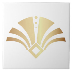 Luxus-Art-Deco-Ventilator-Motiv Fliese
