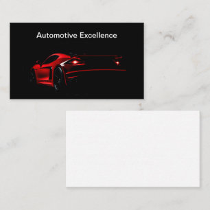 Luxus-Automobilindustrie Dicke schwarze Kern Visitenkarte