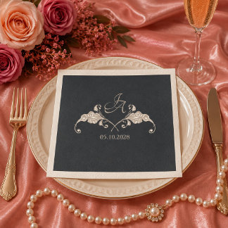 Luxus-Barock-Hochzeitsserviette Serviette