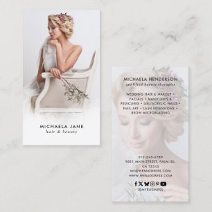 Luxus-Beauty- und Haar-Stylist-Markenbildung Visitenkarte