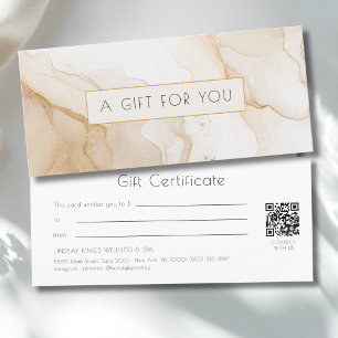 Luxus-Beige-Gold-Marmor-QR-Code-Geschenkgutschein