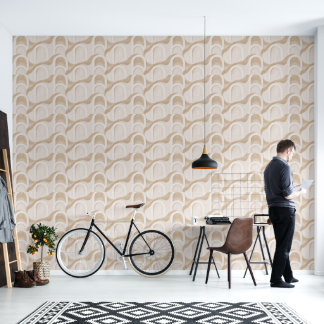 Luxus-Beige-Schuppen-Geometrisch Tapete
