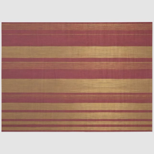 Luxus Beliebte Burgundy Gold Linen Collection Seidenpapier (Vorderseite)