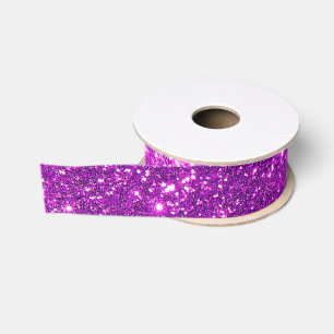 Luxus Beliebtes Geschenk Lila Gold Glitzer Ripsband