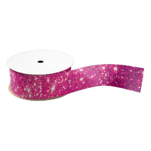 Luxus Beliebtes Geschenk Pink Gold Glitzer Ripsband