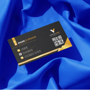 Luxus Black and Gold Visitenkarte