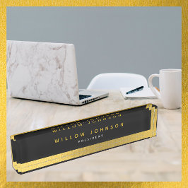 Luxus Black Gold Klasse Führungskraft Business Ges Namensplakette