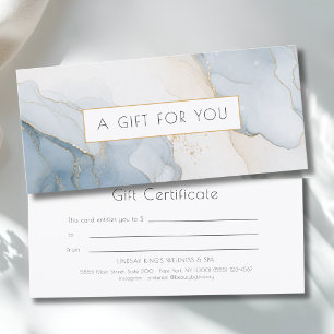 Luxus-Blau-Beige-Gold-Marmor-Geschenkgutschein