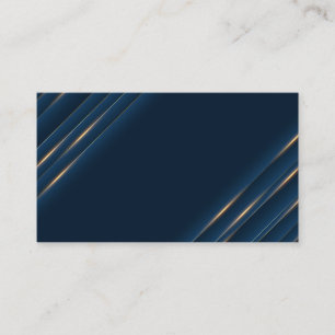 Luxus Blau und Gold Blank Visitenkarte