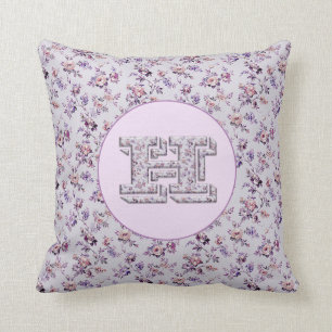 Luxus-Blume Monogram H Kissen
