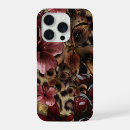 Luxus-Blumen-Ästhetik-Handyhülle iPhone 15 Pro Hülle