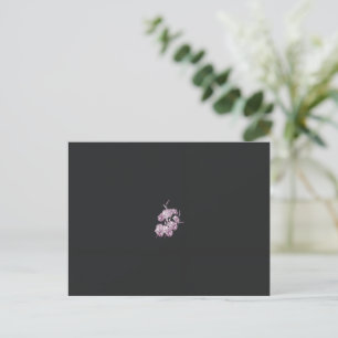 Luxus-Blumen-Postkarte Dark Elegance Postkarte