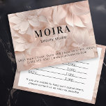 Luxus, Blush-Beige, Blume, Erinnerung Ernennung Terminkarte<br><div class="desc">Moderne,  florale,  individuell anpassbare Terminkarte für Schönheitssalon (Haare,  Make-up,  Nagel),  Wellness,  Wellness-Center und vieles mehr. Bearbeiten Sie es in Minuten. Sie können die Größe,  Farbe und Position des Schriftartes individuell ändern,  indem Sie "Mehr personalisieren".</div>