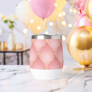 Luxus Blush Rosa Rose Gold Diamant gespritzt