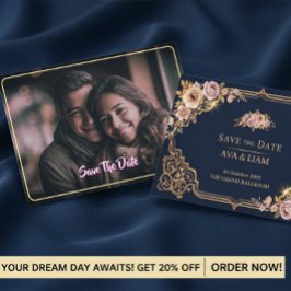 Luxus-Blüten Save The Date