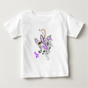 Luxus-Botanik-Weihnachtsgeschenk-Journal Baby T-shirt