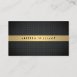 Luxus Boutique Gold Bar auf Textured Black Bkgrd Visitenkarte