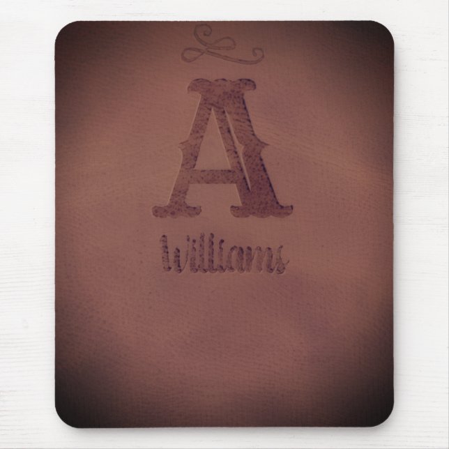 Luxus-Braun Elegantes Minimaldesign Mousepad (Vorne)