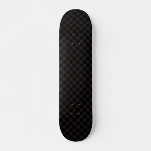 Luxus Braun/Schwarz Kariert Skateboard