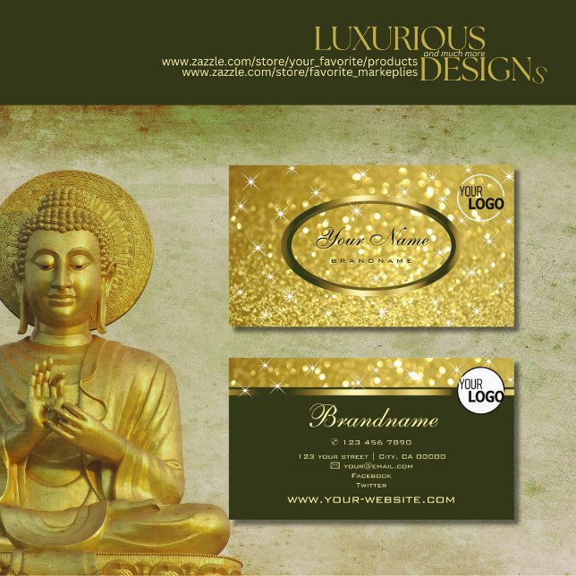 Luxus-Bright-Glitzer Sparkle-Stars und -Logos Visitenkarte (Von Creator hochgeladen)