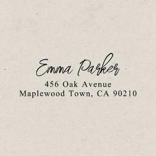 Luxus Brush Handgeschriebenes Skript Einfach Permastempel