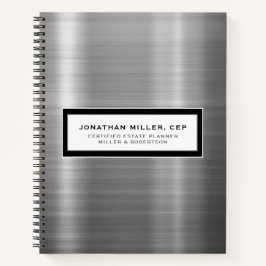 Luxus-Brushed-Metal-Notebook Notizbuch