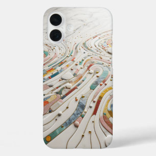 Luxus-Buntkiesel-Stein-Handyhülle - Elegant  iPhone 16 Plus Hülle