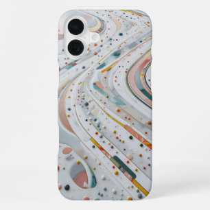 Luxus-Buntkiesel-Stein-Handyhülle - Elegant iPhone 16 Plus Hülle