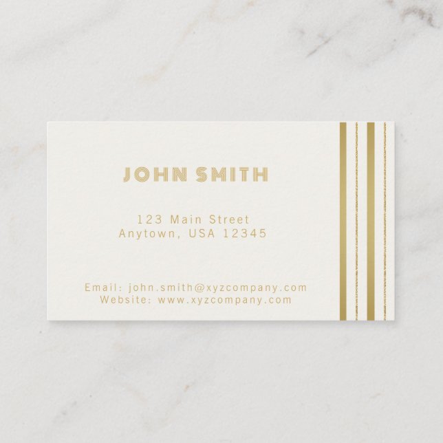 Luxus-Business-Lösungen Visitenkarte (Rückseite)