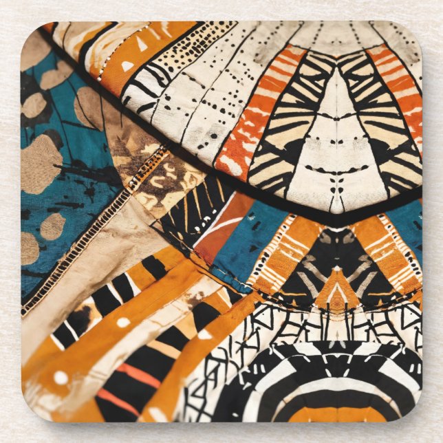 Luxus Caribbean Multicolor Design Getränkeuntersetzer (Vorderseite)