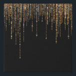 Luxus Chic Black Gold Funkelnd Glitzer Fringe Künstlicher Leinwanddruck<br><div class="desc">Dieses glamouröse und luxuriöse Print ist das perfekte Design für die stilvolle und trendige Frau. Es ist mit einem Imitat funkelnd vergoldeten Glitzer Randvorhang mit Imitaten Glitzer Typografie auf einem einfachen schwarzen Hintergrund. Es ist ein elegantes, elegantes, trendiges und modernes Bing-Design mit einem Hollywood-Ambiente! ***WICHTIGE HINWEIS FÜR DESIGN: Für individuelle...</div>