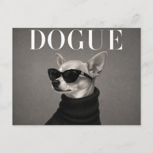Luxus-Chihuahua-Hundeporträt Postkarte