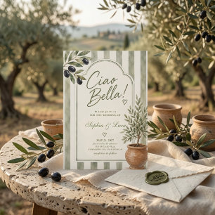 Luxus Ciao Bella Italienisches Olivenöl Einladung