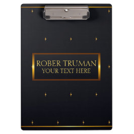 Luxus Classy Dark Blue Gold Klemmbrett