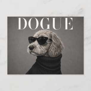 Luxus-Cockapoo-Hundeporträt Postkarte