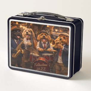 Luxus-Cockapoo-Jazzband Metall Brotdose