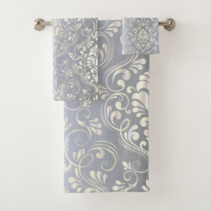Luxus Damask Vintag Badhandtuch Set