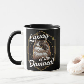 Luxus der Verdammten: Art Deco Perserkatze Tasse