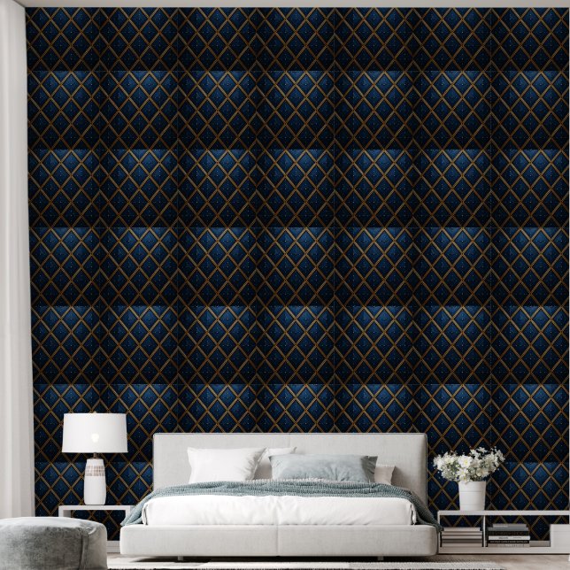 Luxus-Diamant-Muster Tapete (Schlafzimmer)