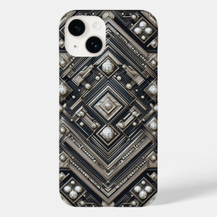 Luxus Diamantschliff Geometrisches Art Deco Muster Case-Mate iPhone 14 Hülle