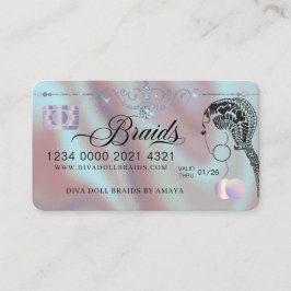 Luxus Diamond Foil Fairness Kreditstil Visitenkarte