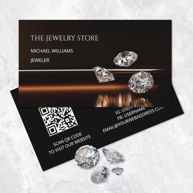 Luxus Diamonds Jeweler Juwelier Store Visitenkarte (Von Creator hochgeladen)
