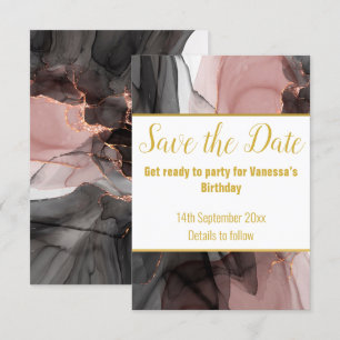 LUXUS-DRIFTING-ROSE-SAVE-THE-DATE-RSVP-KARTE RSVP KARTE