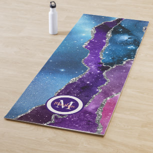 Luxus-Einhorn-Silber-Achat-Yoga-Matte Yogamatte