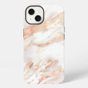 Luxus Elegant Kupfer Roségold Marmor iPhone Hülle