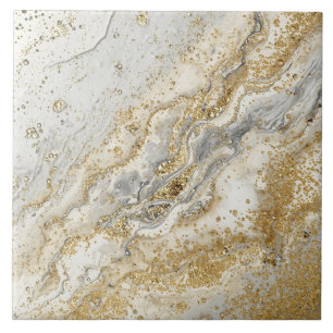 Luxus, Elegant, Modernes Goldgrau-Muster Fliese