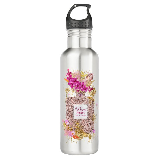 Luxus Elegant Parfüm Edelstahlflasche (Vorderseite)