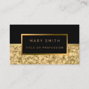 Luxus Elegante Black Gold Business Card Visitenkarte