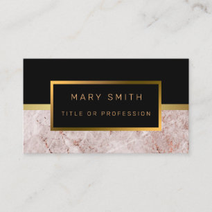 Luxus Elegante Black Gold Business Card Visitenkarte