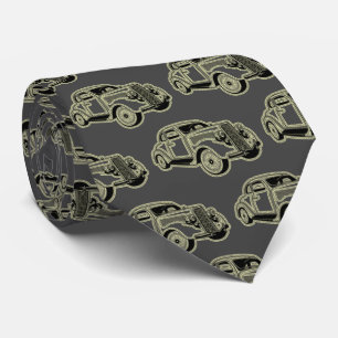 Luxus Elegante Modernes Black Gold Auto Krawatte